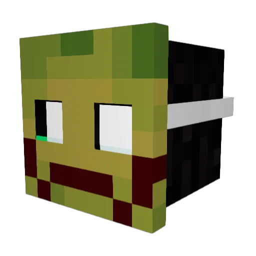 84rnk Minecraft avatar head, 3D render