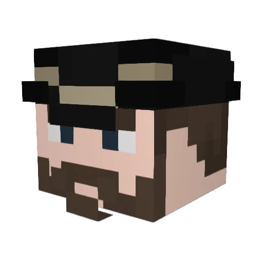 8534895 Minecraft avatar head, 3D render