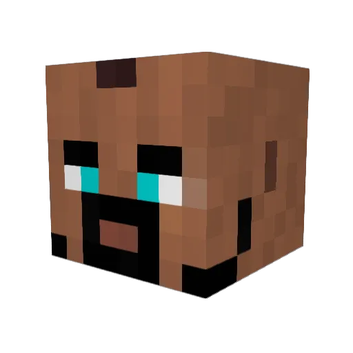 85CHAMP Minecraft avatar head, 3D render