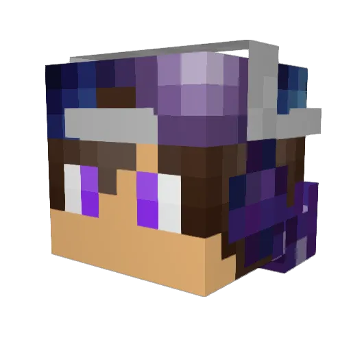 85cc Minecraft avatar head, 3D render