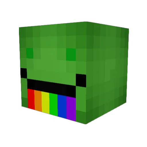 85maxd Minecraft avatar head, 3D render