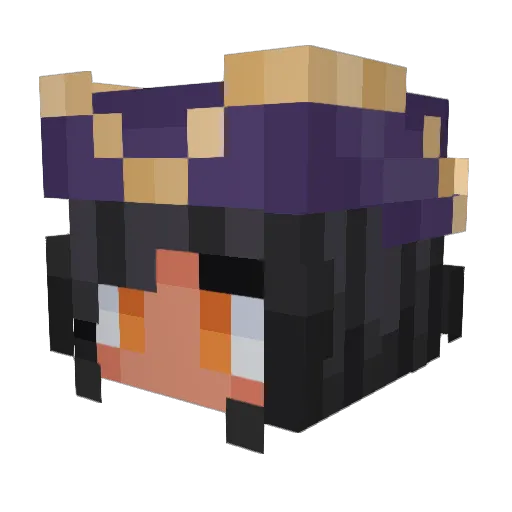 85x10FUTTIES Minecraft avatar head, 3D render