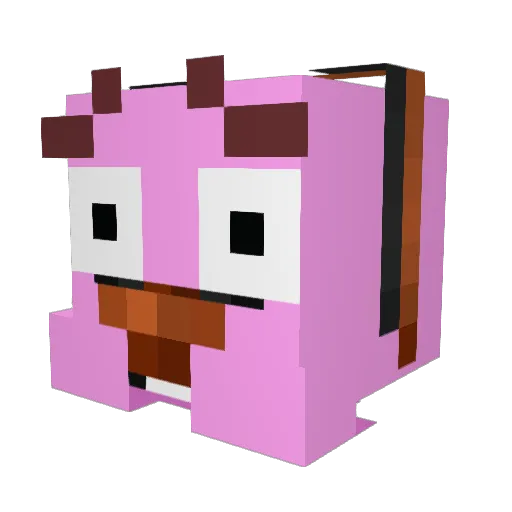 8662 Minecraft avatar head, 3D render
