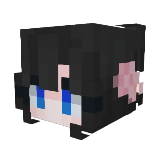 86Ani Minecraft avatar head, 3D render