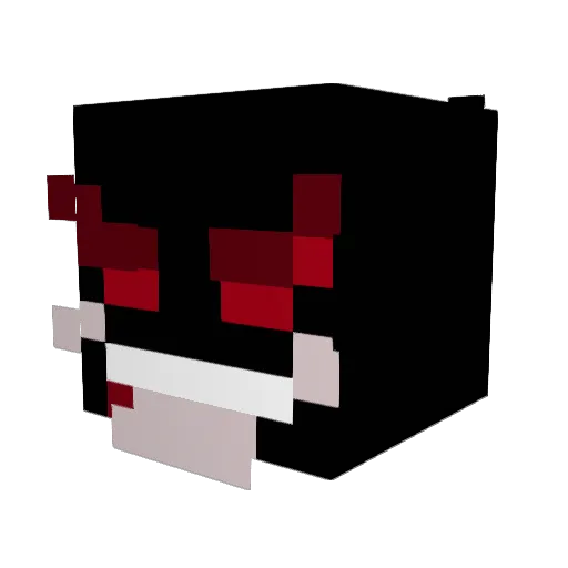 86B0Y Minecraft avatar head, 3D render
