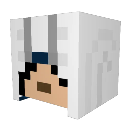 86cha Minecraft avatar head, 3D render