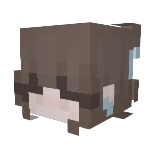 86fangirl Minecraft avatar head, 3D render