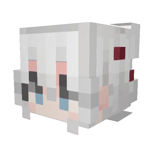 870966 Minecraft avatar head, 3D render