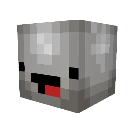 878chicken Minecraft avatar head, 3D render