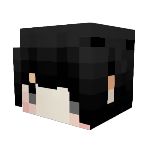 87GG Minecraft avatar head, 3D render