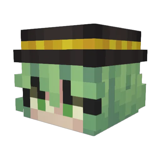 87Murphy Minecraft avatar head, 3D render