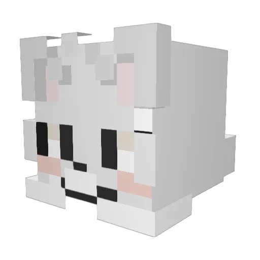 8891kegasa Minecraft avatar head, 3D render