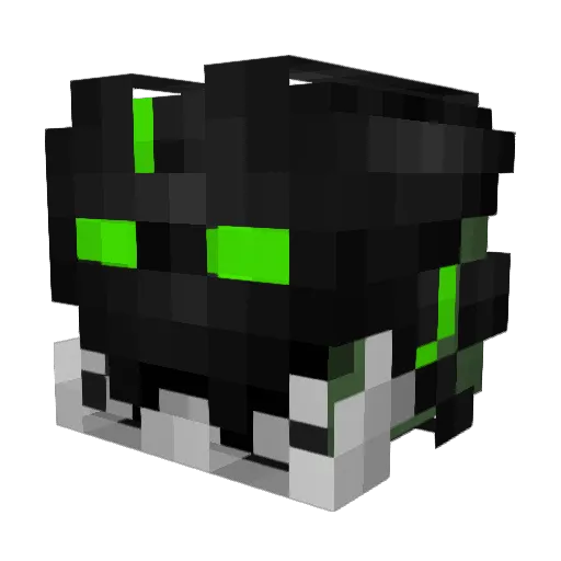88BH Minecraft avatar head, 3D render