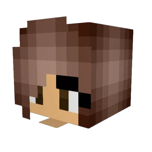 88BJK Minecraft avatar head, 3D render
