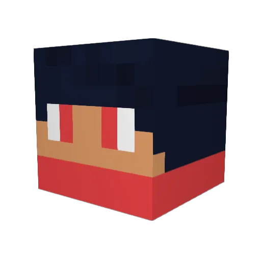 88Overdrive Minecraft avatar head, 3D render