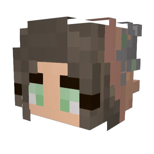 88cherrywinks Minecraft avatar head, 3D render