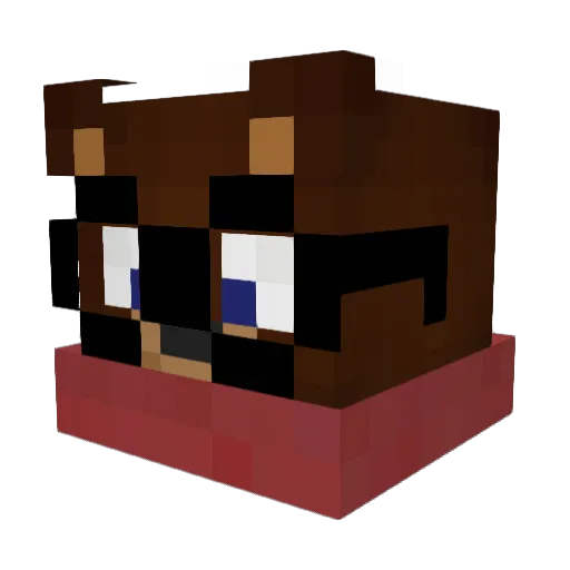88ms_ Minecraft avatar head, 3D render