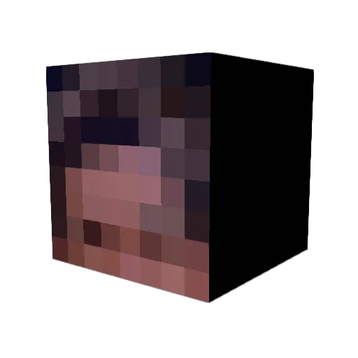 88oli Minecraft avatar head, 3D render