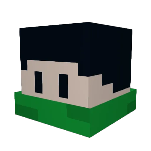 88thWill Minecraft avatar head, 3D render