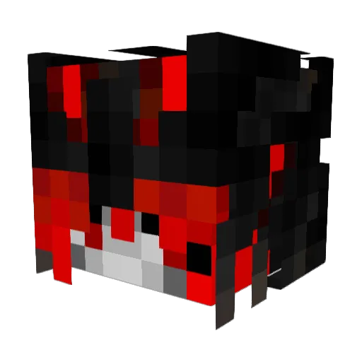 8900 Minecraft avatar head, 3D render