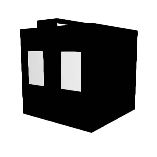 8991 Minecraft avatar head, 3D render