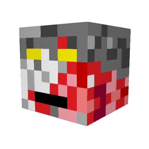 8Arcas8 Minecraft avatar head, 3D render