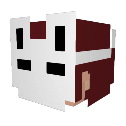8BallWithAHat Minecraft avatar head, 3D render