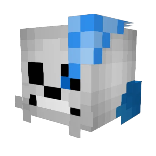8BitInsane Minecraft avatar head, 3D render