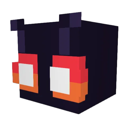 8BitMage8 Minecraft avatar head, 3D render