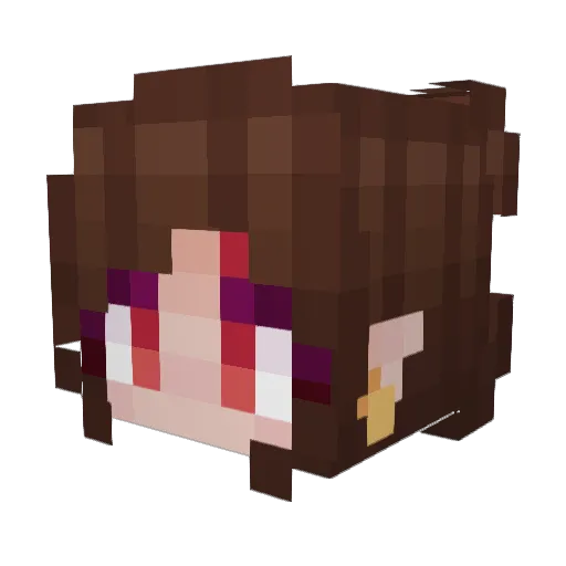 8BitSymphony Minecraft avatar head, 3D render
