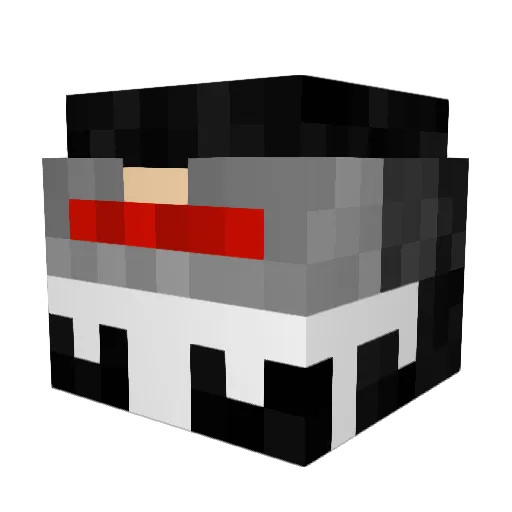 8BitToaster Minecraft avatar head, 3D render