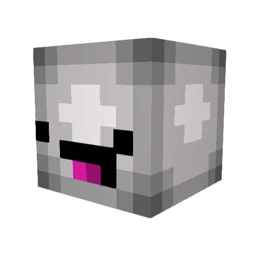 8Easy Minecraft avatar head, 3D render