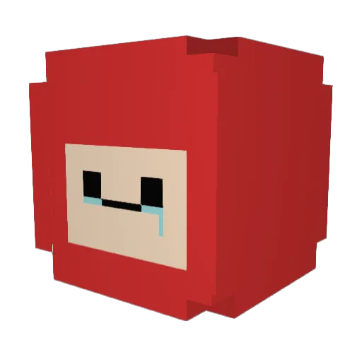 8F4U Minecraft avatar head, 3D render
