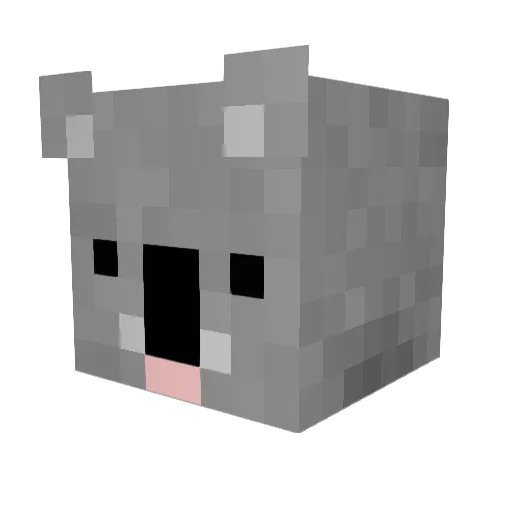 8GbsALT29 Minecraft avatar head, 3D render