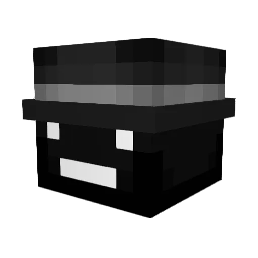 8HP Minecraft avatar head, 3D render