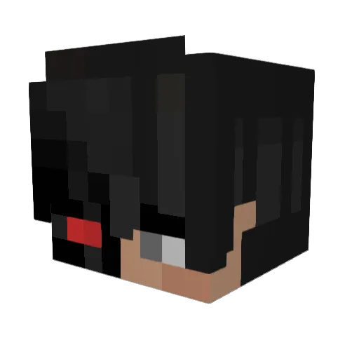 8LAsSe8 Minecraft avatar head, 3D render