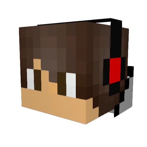 8Lucas2001 Minecraft avatar head, 3D render