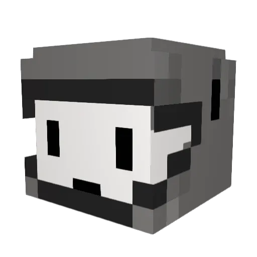 8MINIWA8 Minecraft avatar head, 3D render