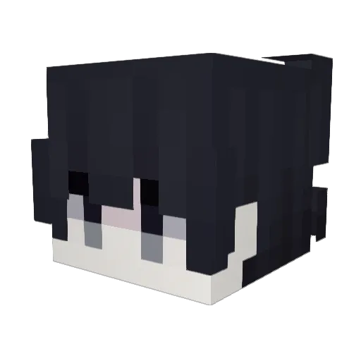 8Milya Minecraft avatar head, 3D render