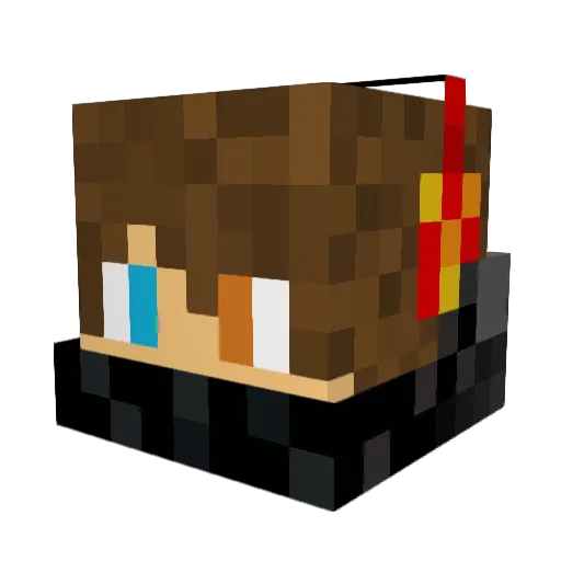 8Minecraft8 Minecraft avatar head, 3D render