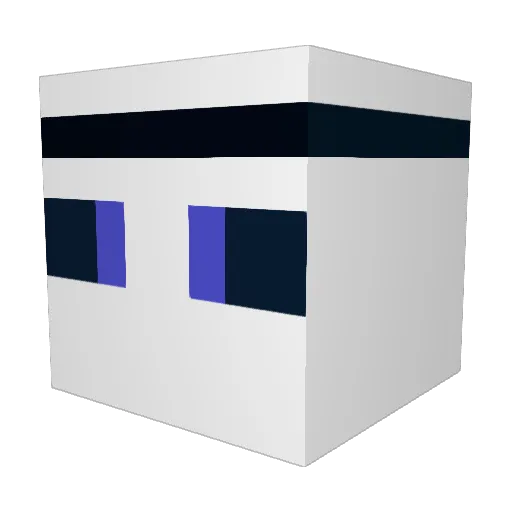 8MrFudge Minecraft avatar head, 3D render