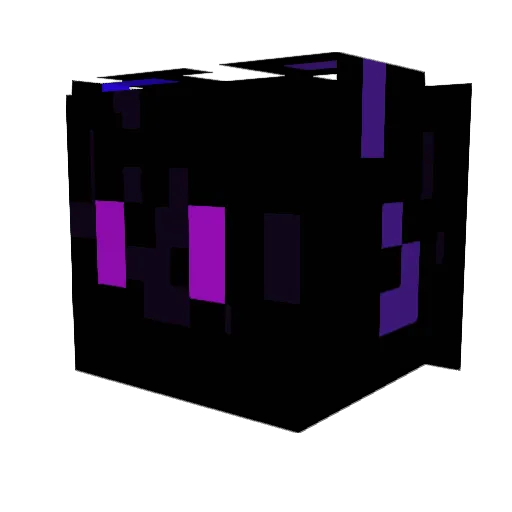 8Now Minecraft avatar head, 3D render