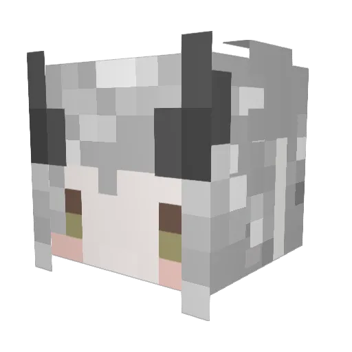 8Nuo8 Minecraft avatar head, 3D render