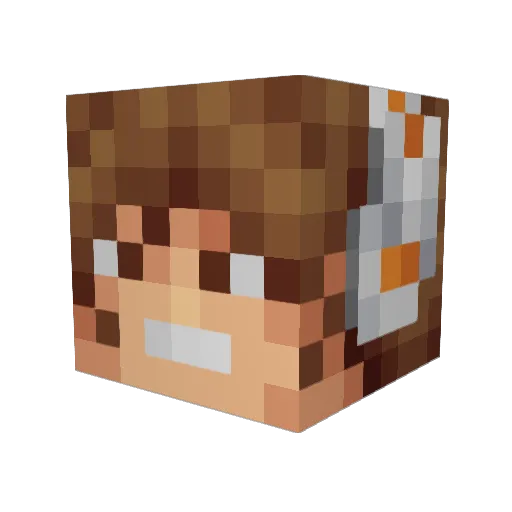 8Rook8 Minecraft avatar head, 3D render