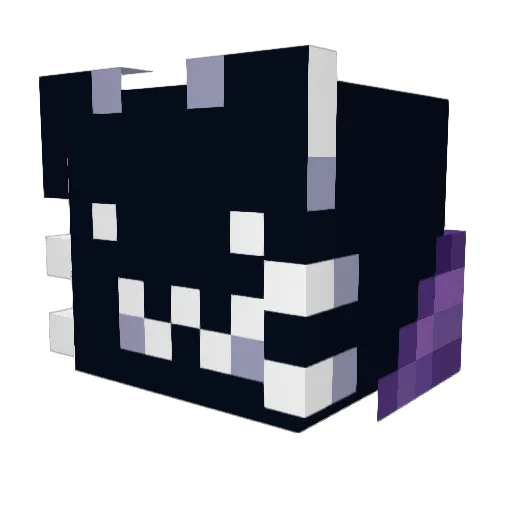 8TheKat Minecraft avatar head, 3D render