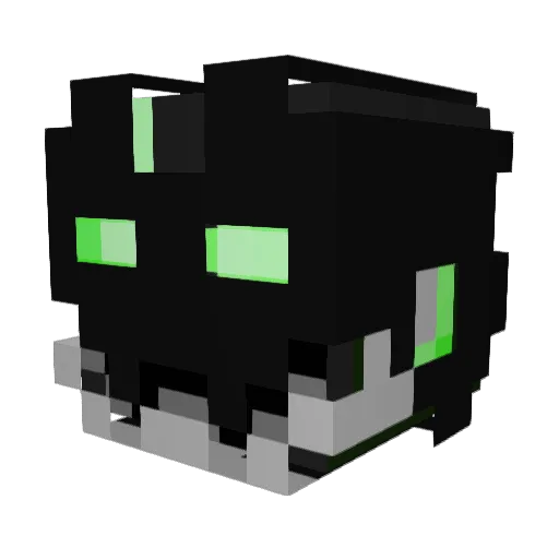 8Trickster8 Minecraft avatar head, 3D render