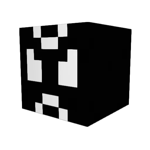 8V1t0 Minecraft avatar head, 3D render