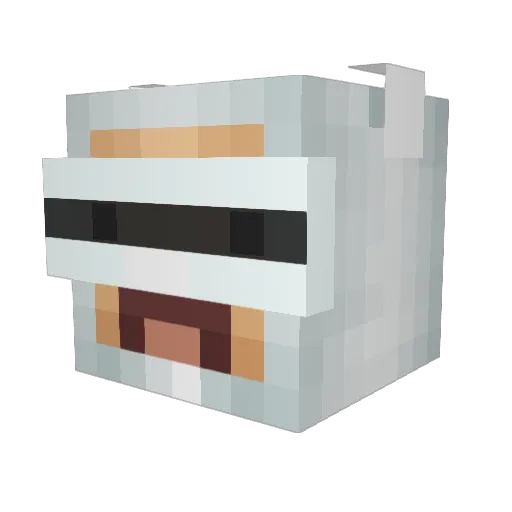 8YEAN Minecraft avatar head, 3D render