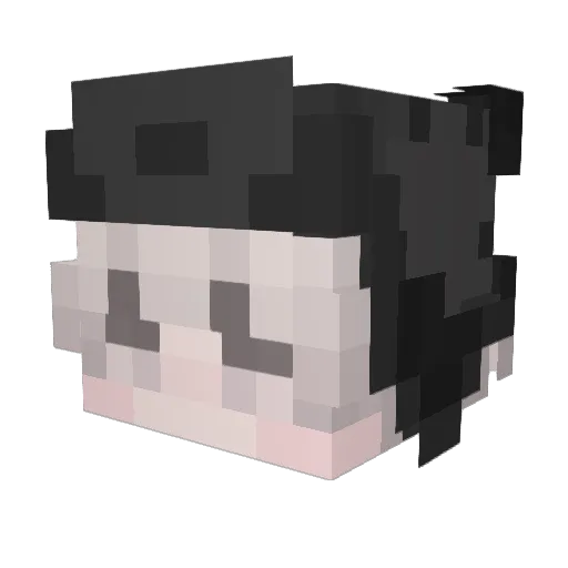 8_Ace_8 Minecraft avatar head, 3D render