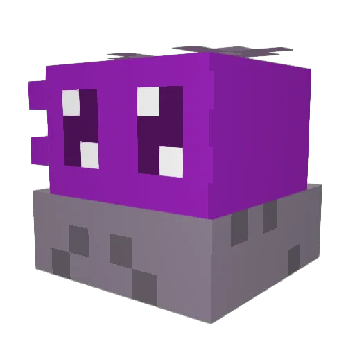 8_BitFf Minecraft avatar head, 3D render